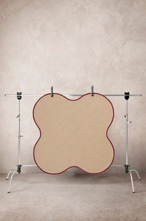 Jotex - Juletreteppe Diameter 120 Cm Jute/Jute Beige/vinrød CALLISTO - Kjøp Juletrematter hos Jotex