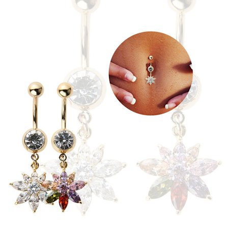 Forgyldt Navle Ring til Body Piercing Smykker