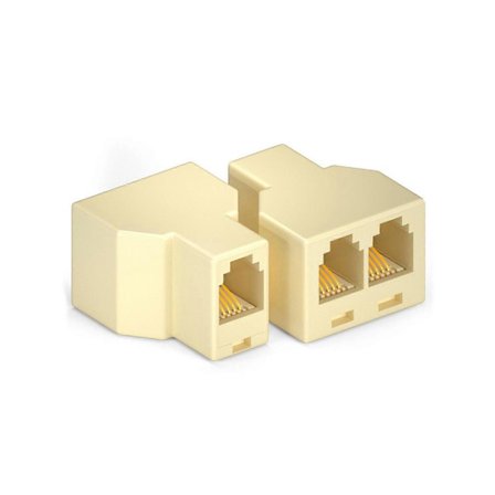 Effektiv RJ11 Telefon Splitter Adapter Telefon Splitter Med Minimal Signalförlust För Klarhet 6P4C/6P2C