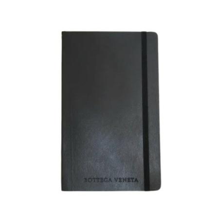 Bottega Veneta Vintage, Pre-owned Leather Agenda Cover Zwart, Heren, Maat:ONE Size
