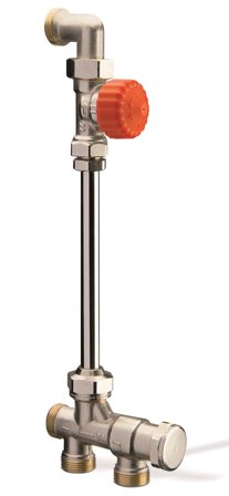 TA Eclipse Tworett 400 Radiatorkobling 2-rør c/c 348-350mm, Varme