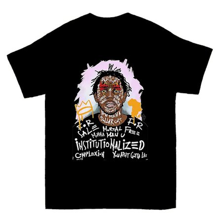 Legendaarinen Kendrick Lamar Graffiti-taide T-paita