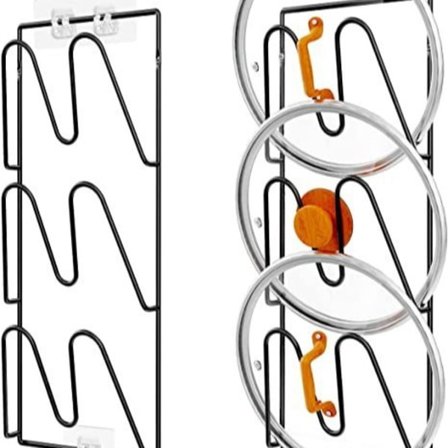 Kattilalukon teline keittiön säilytysteline kattilalukon seinäripustus kattilalukon seinäripustus kattilalukon V-muotoinen teline