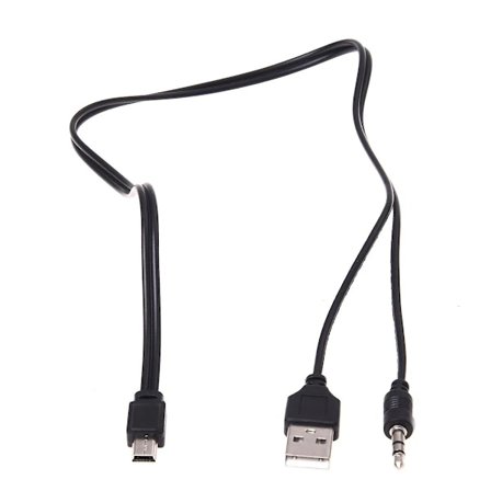 3,5 mm Aux USB2.0 Uros Mini 5 Pin USB Kannettava Kaiutin Äänikaapeli