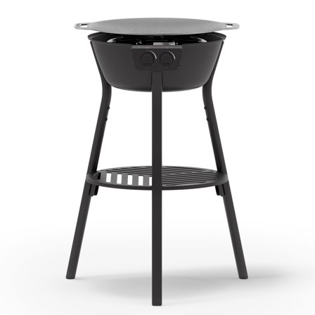 Muurikka Paistotasosetti kaasupolttimella LL 48 cm, musta