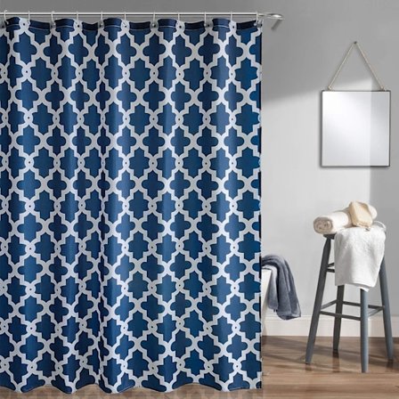 200 x 180 cm Blå Barneseng Dusjforheng Polyesterstoff Baderomsforheng Mugg- og Melduggbestandig W