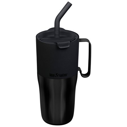 Klean kanteen Rise Tumbler med flip-lokk og sugerør 770 ml, svart
