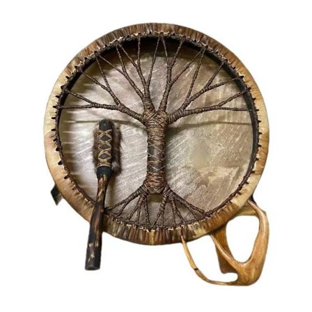 Tree Of Life Shaman Drum Handgjorda sibiriska trumhantverk