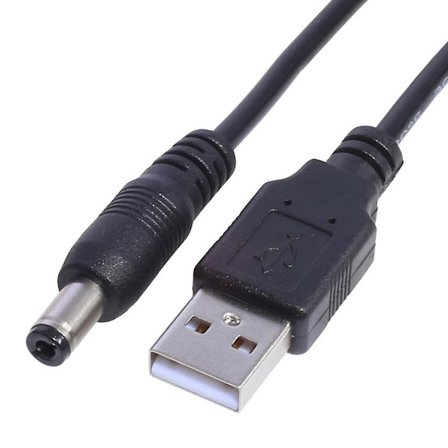 Usb til DC 1.1mm 0.7mm 1.7mm 2.5mm 5v DC Barrel Jack Strømkabel til 5v Adapter