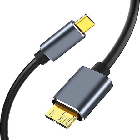 Micro USB 3.0 -kaapeli, 3A pikalatausdatakaapeli, matkapuhelinlaturikaapelit Samsung Galaxy S5 -mobiilille kiintolevylle
