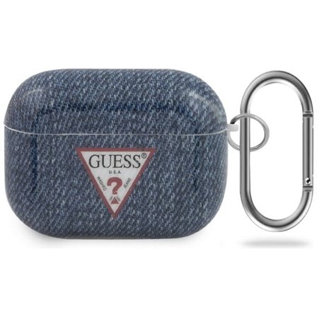 Guess GUACAPTPUJULDB AirPods Pro-deksel marine/mørkeblå Jeans Collection