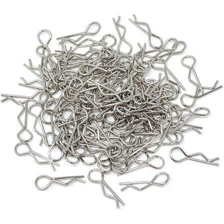 100 stk. 1/8 metal Rc bilkarosseri Clips R Form Clips Rc Truck Buggy Skal Karosseri Clips Stifter kompatibel med Rc-kompatible køretøjer