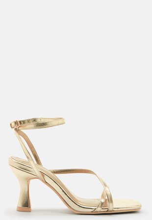 BUBBLEROOM Evita Strappy Sandal Gold Sko