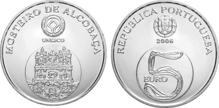 Portugal 2006 - Alcobaca - 5 Euro sølvmønt