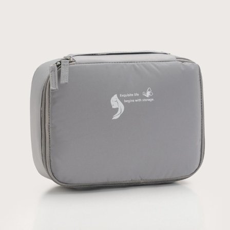 Sminkväska Toalettförvaringsväska GRÅ - spot försäljning