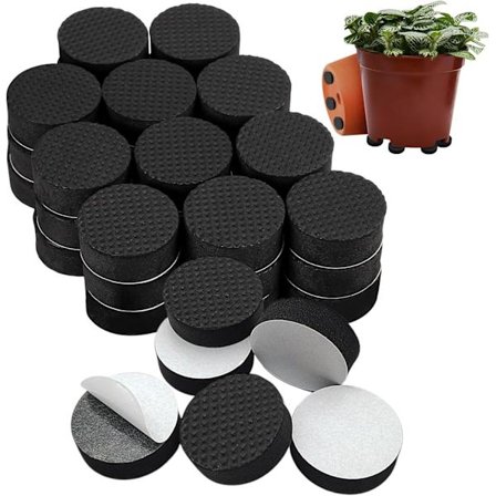 120 Stykker Usynlige Blomsterpottefødder, Selvklæbende Runde Eva Pottefødder kompatible med Haveplantepotter, Skridsikre Pottefødder Pude kompatibel 