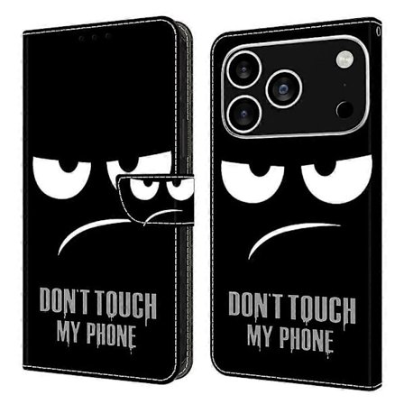 Kompatibel med iPhone 17 Pro Max Deksel Magnetisk Lås 3D Mønster Lær Lommebok Telefondeksel Flerfarget