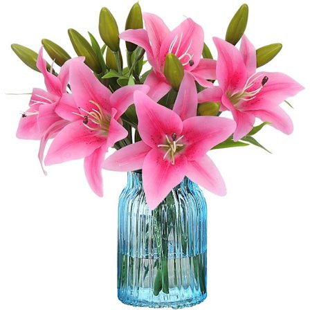 6 stjälkar av latex liljekonvalj imitation touch verkligen