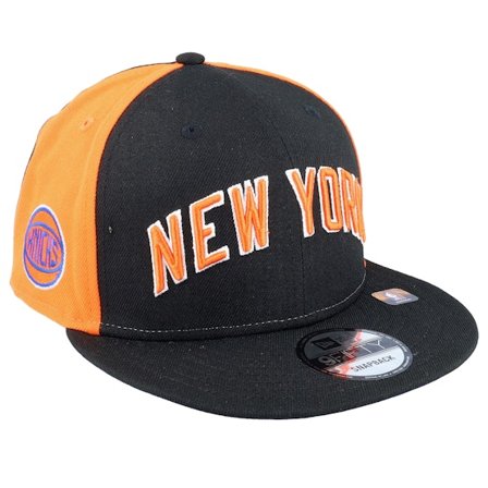 New Era - NBA Schwarz snapback Cap - New York Knicks M 9FIFTY NBA City Edition 22 Black/Orange Snapback @ Hatstore