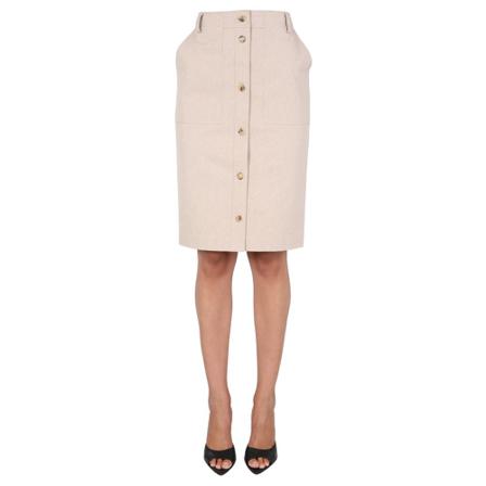Moschino - Midikjolar - Beige - Dam - Storlek: S, Dam, Storlek: S