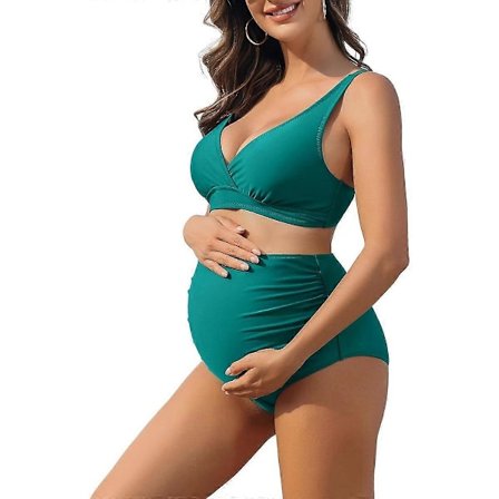 Charmleaks Gravid Bikini Set med Hög Midja