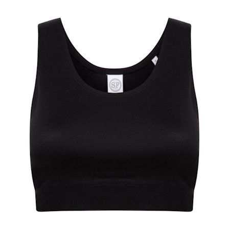 SF Dam/Dam Fashion Crop Top L Svart/Svart
