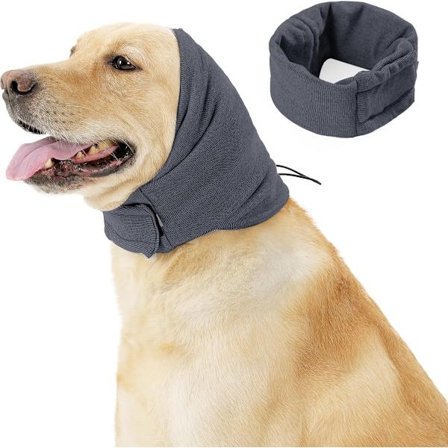 Hunde Torden Øre Muffer - Hunde Øre Muffer, Pleje (Grå, L: 25-38 cm)