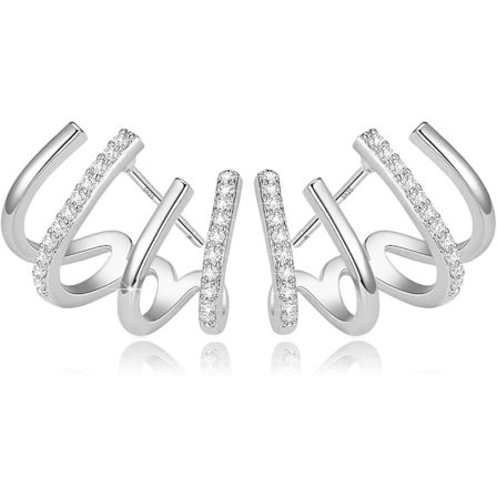 Halshoopörhängen i Sterling Silver för Kvinnor