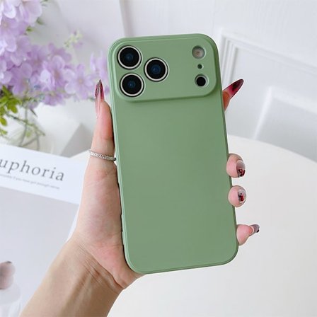 Skal för iPhone 17 Pro Cube Liquid Matcha Grön Magic Cube Liquid Silikon Full Cover