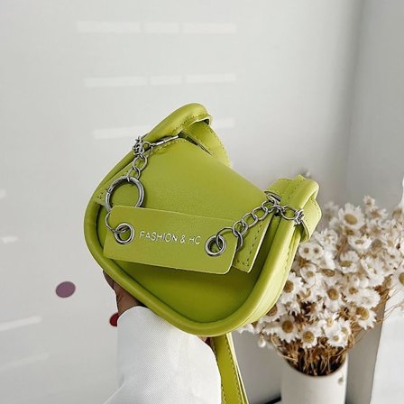 Mini Crossbody taske Enkelt skuldertaske LYS GRØN