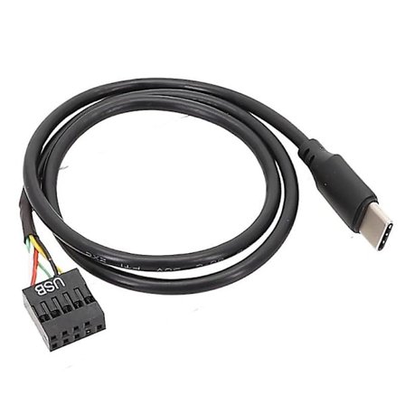 USB 9-Pin Hann til Motherboard USB-C Hann Forlengelseskabel