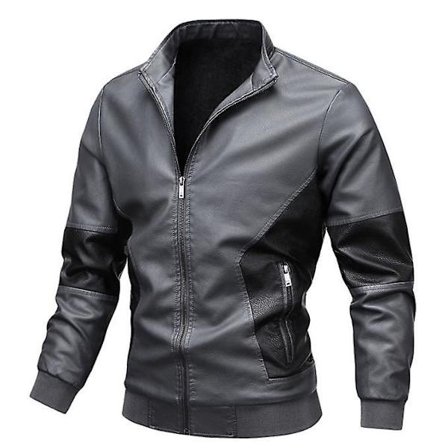 Miesten nahkainen syys-talvitakki, vapaa-ajan takki