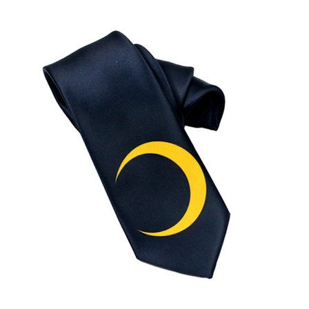 Piger Cosplay Anime Fest Slips Halvmåne Print Slips til Uniform Chic Slips Dragter Enkle Teenagere Elegant Slips Sort