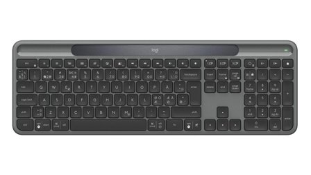 Logitech Slim Solar+ Wireless Keyboard, Graphite (Nordic)