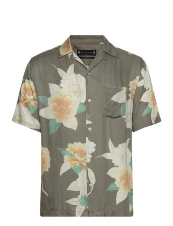 Alamein Ss Shirt Kortermet Skjorte Kakigrønn AllSaints*Betinget Tilbud