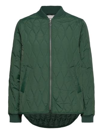 Rheanna Kviltad Jacka Grön Global Funk