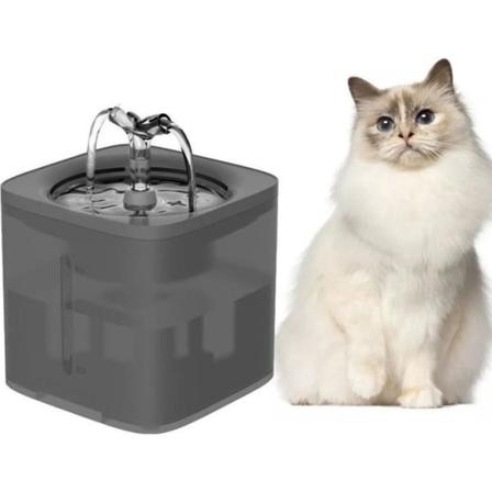 2L vannfountain for katter og hunder - Lydløs sprutvanndispenser