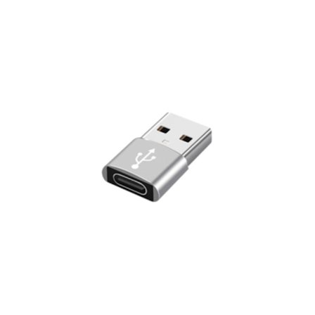 Högkvalitativ USB-C till USB Adapter - Metallic Silver