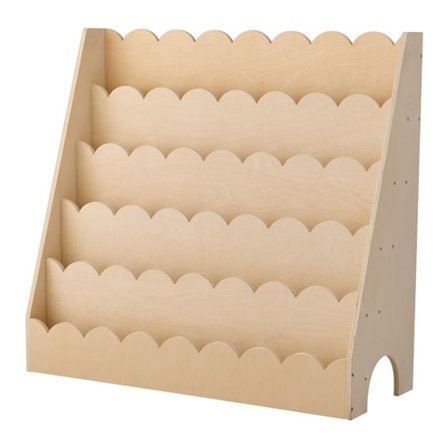 Børnehylde Fremadvendt-Duoku-5-niveauer Bibliotek med Krog til Rygsække-til Værelset