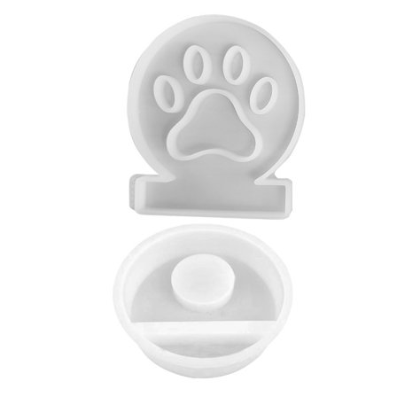 Silikoneforme Hunde Pote Lysestager Form Lys Holder Resin Støbeforme