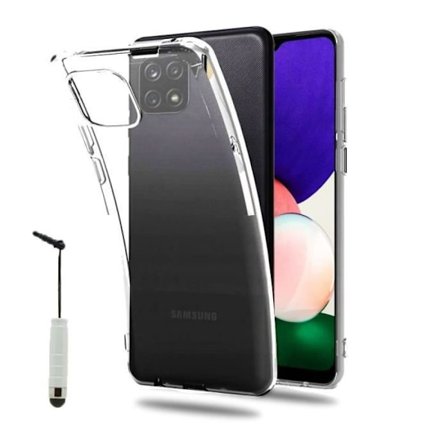 Coque - VCOMP - Samsung Galaxy A22 5G - UltraSlim - Transparent - Mini Stylus Inkluderad