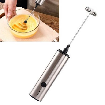 Mini sähkövatkain monitoiminen USB ladattava 3 nopeutta säädettävä langaton sähkövatkain munalle kahville maidolle