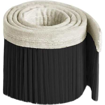 Dol pölynimurin pölysuoja - 100 mm harja - pölysuoja CNC-kaiverruskoneeseen kara-moottorille ja jyrsinkoneelle (musta, 2 m x 100 m)