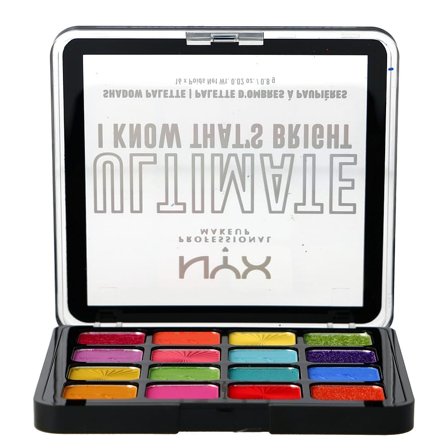 NYX PROFESSIONAL MAKEUP Ultimate Shadow Palette 16-Pan I Know Thats Bright, Makeup, Øjne, Øjenskygge