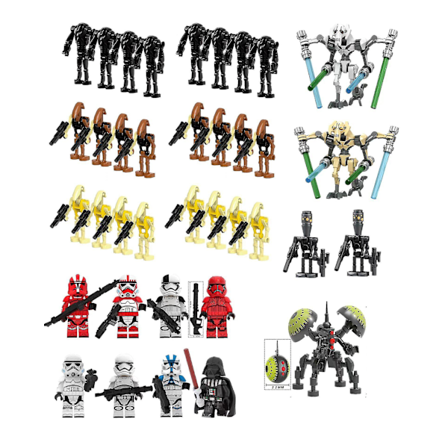 Star Wars Battle Droids Byggeklosser Sett Mini Actionfigurer Dukker Minifigurer Lekebord Dekorasjon For Fans
