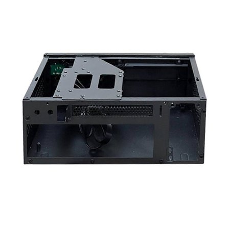 Mini ITX Datamaskinkabinett HTPC Chassis med 4XUSB-støtte 1U PSU Kompatibel med MINI-ITX Hovedkort