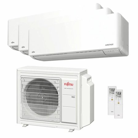 Condizionatore Fujitsu Serie KMCG WiFi trial split 7000+9000+9000 BTU inverter A+++ wifi unità esterna 5.4 kW