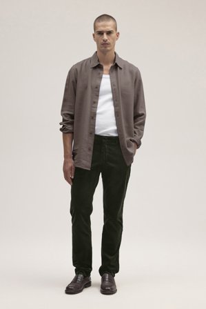 NN.07 Theo Chino Herren Grün Baumwollmix