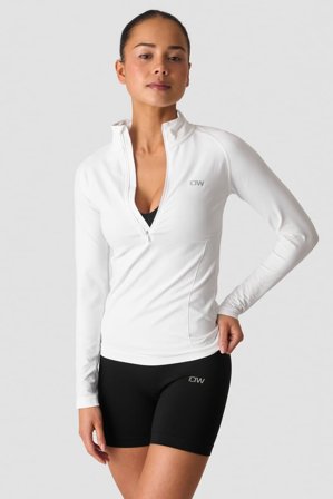 Define seamless 1/2 zip White Snow