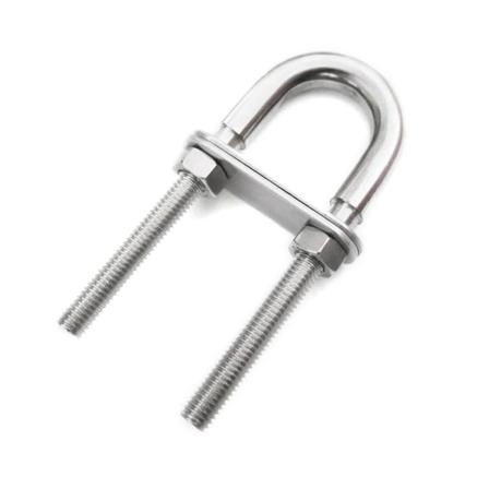 Rustfrit stål båd agterstavn lager fast svejseplade bov øje binde ned U-bolt
